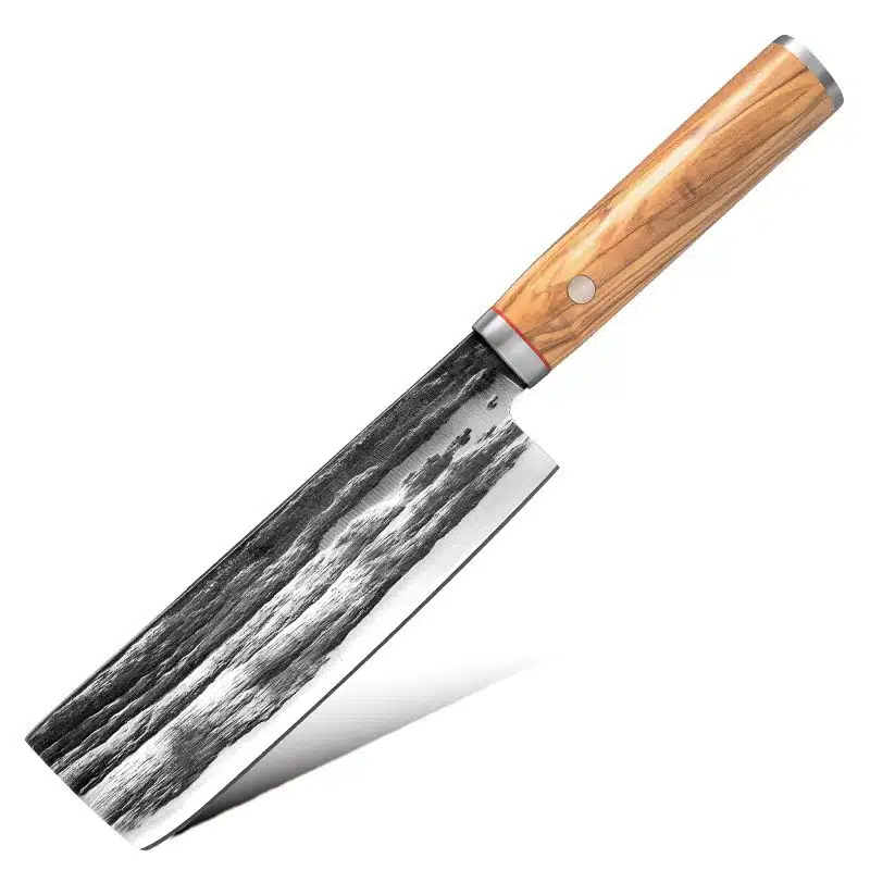 Nakiri nůž z nerezové oceli SaKuRo Olive 17 cm